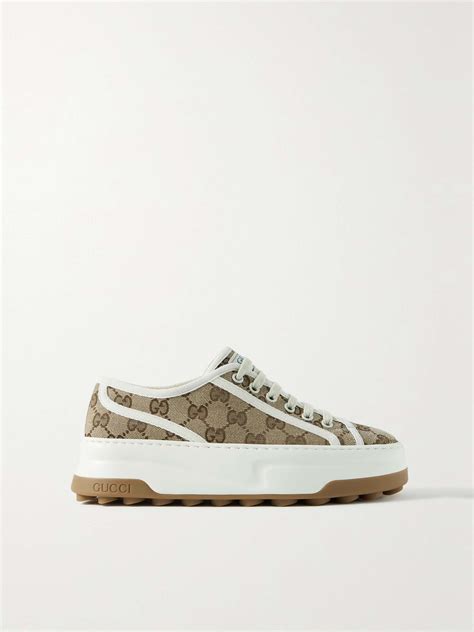 gucci jacquard canvas shoes.